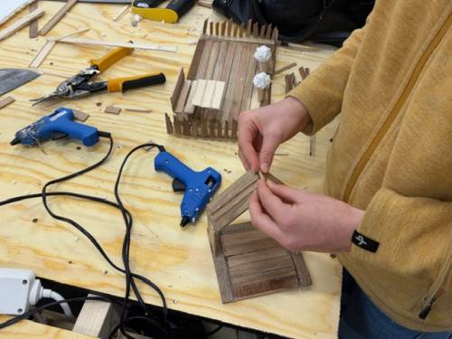 Bilde av pynt og dekorering av husene: